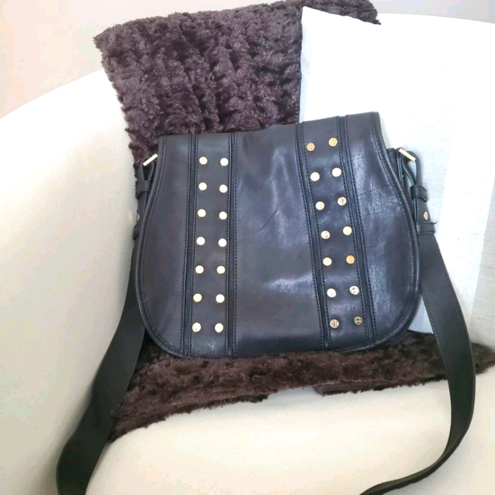 AUTH. TORY BURCH SADDLE CROSSBAG